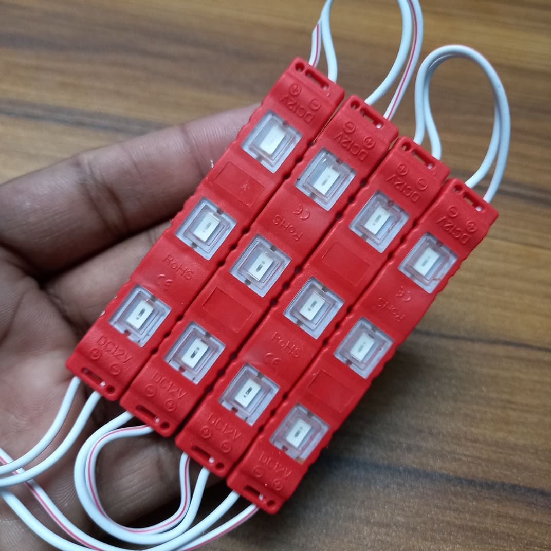 Picture of 12V LED Strips Waterproof 5630/5730 LED SMD Injection Module Red - 4 Module Red