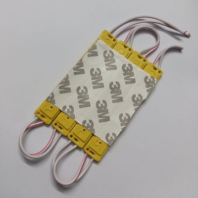 Picture of 4 Pcs- YELLOW Color DC 12V COB Yellow LED Light COB LED Light 12V COB LED Chip 3W LED Light With Cables COB Light Bulbs For Decoration Office DIY LED Light Yellow