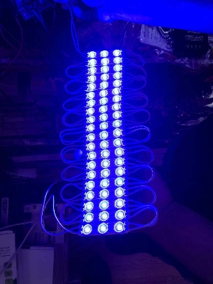 Picture of 4 Pcs- BLUE Color DC 12V COB Blue LED Light COB LED Light 12V COB LED Chip 3W LED Light With Cables COB Light Bulbs For Decoration Office DIY LED Light Blue