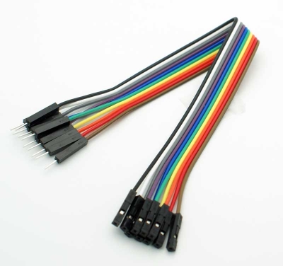Picture of male to female Jumper Wires 20 Ps Interconnect Electronic Hobby Kit Multicolor