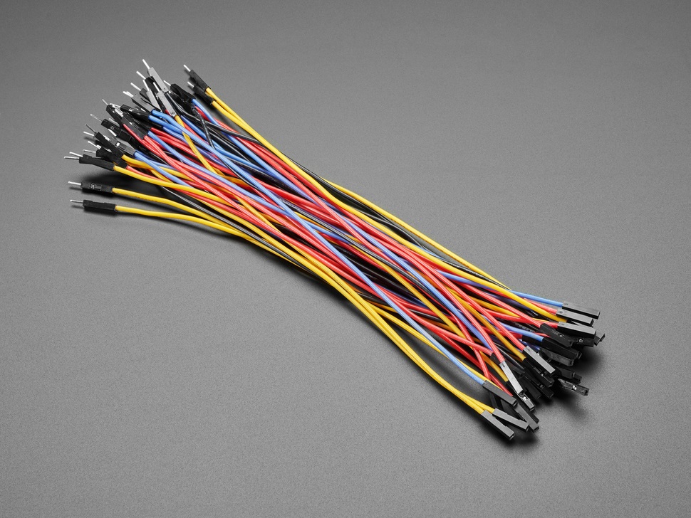 Picture of male to female Jumper Wires 20 Ps Interconnect Electronic Hobby Kit Multicolor