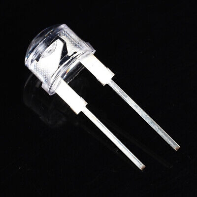 Picture of 50 ps 8mm LED Water Clear Light Emitting Diodes Lamp White