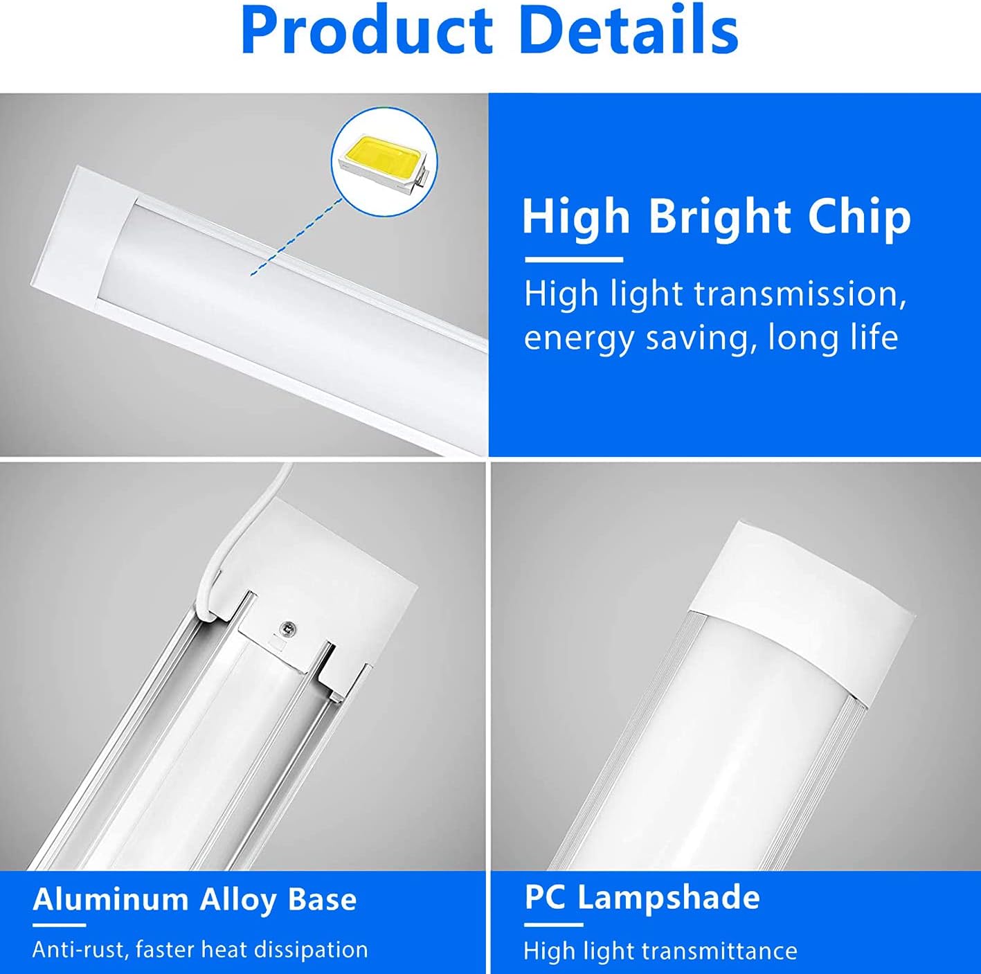 Picture of 12 Watt LED Batten Light, 1feet Ceiling Fitting Tube Light,12 Volt Solar Light White