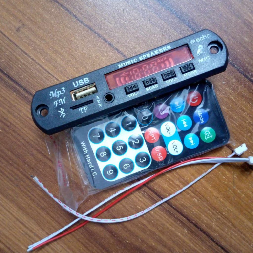 Picture of 5V Wireless BT Player USB FM MP3 Player WMA Decoder Board TF Card Fm Radio Audio Decoder Module Bluetooth Card Black