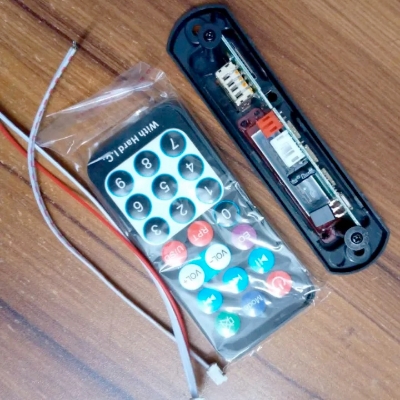 Picture of Car Amplifier Bluetooth MP3 Decoding Board Module FM Radio USB TF AUX Remote Control Black