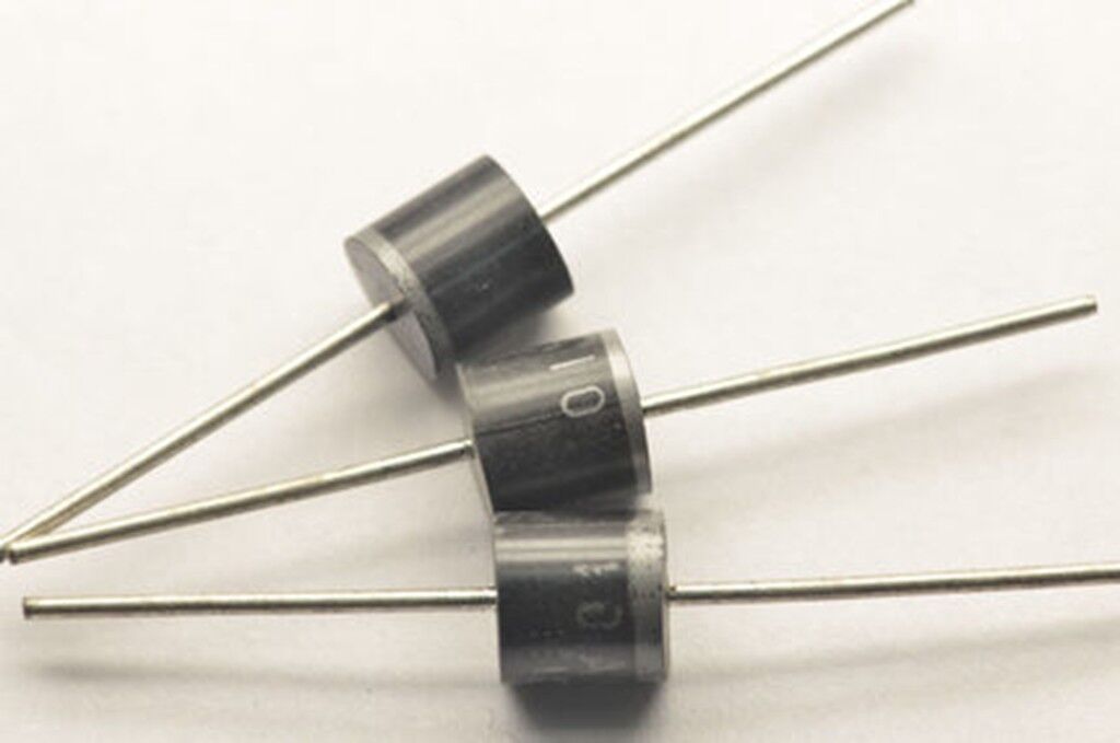Picture of 10 PCS/LOT 10A10 10 Amp 1000V 10A 1KV Axial Rectifier Diode Black