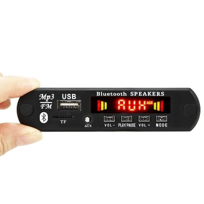 Picture of Bluetooth V5.0 Car MP3 Player USB Module FM AUX Radio for Speaker Black