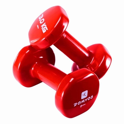 Picture of Vinyl Dumbbell 3 Kg with Pair - Red