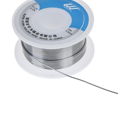 Picture of 10 Feet Soldering Lead Rang Tin Lead Flux Rosin Core Solder Wire Low Melting Wire Diameter 0.8mm 1.0mm 1.2mm Optional Tin Lead Wire Reel Rang Soldering Leads Silver