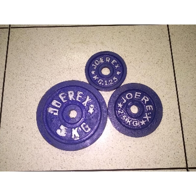 Picture of Weight Dumbbell Plate 1 piece - Black, Blue, Silver and Chinese Plate (1.25Kg, 2.5Kg, 5kg, 10kg)