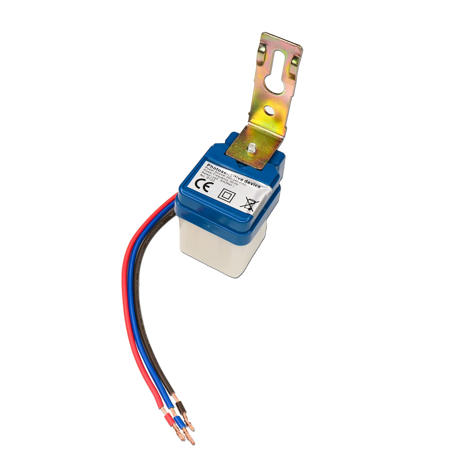 Picture of Electronic Spices AC  220V 10A Auto On Off Day/Night Photocell SensorPhotocell Light Switch Photoswitch Light Sensor Switch (220V) Multicolor