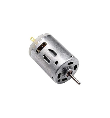 Picture of Rs 385 DC Motor 6 volt High Power for Blower/Hot Air Gun/Small Electric Drill Motor Silver