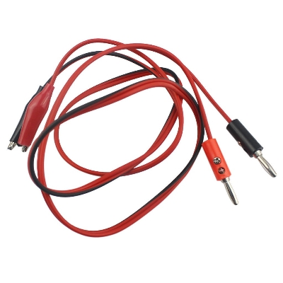 Picture of Alligator Probe Test Lead Clip to Banana Plug Probe Cable for Multimeter-Pair Alligator Probe Test Lead Clip to Banana Plug Probe Cable Multicolor