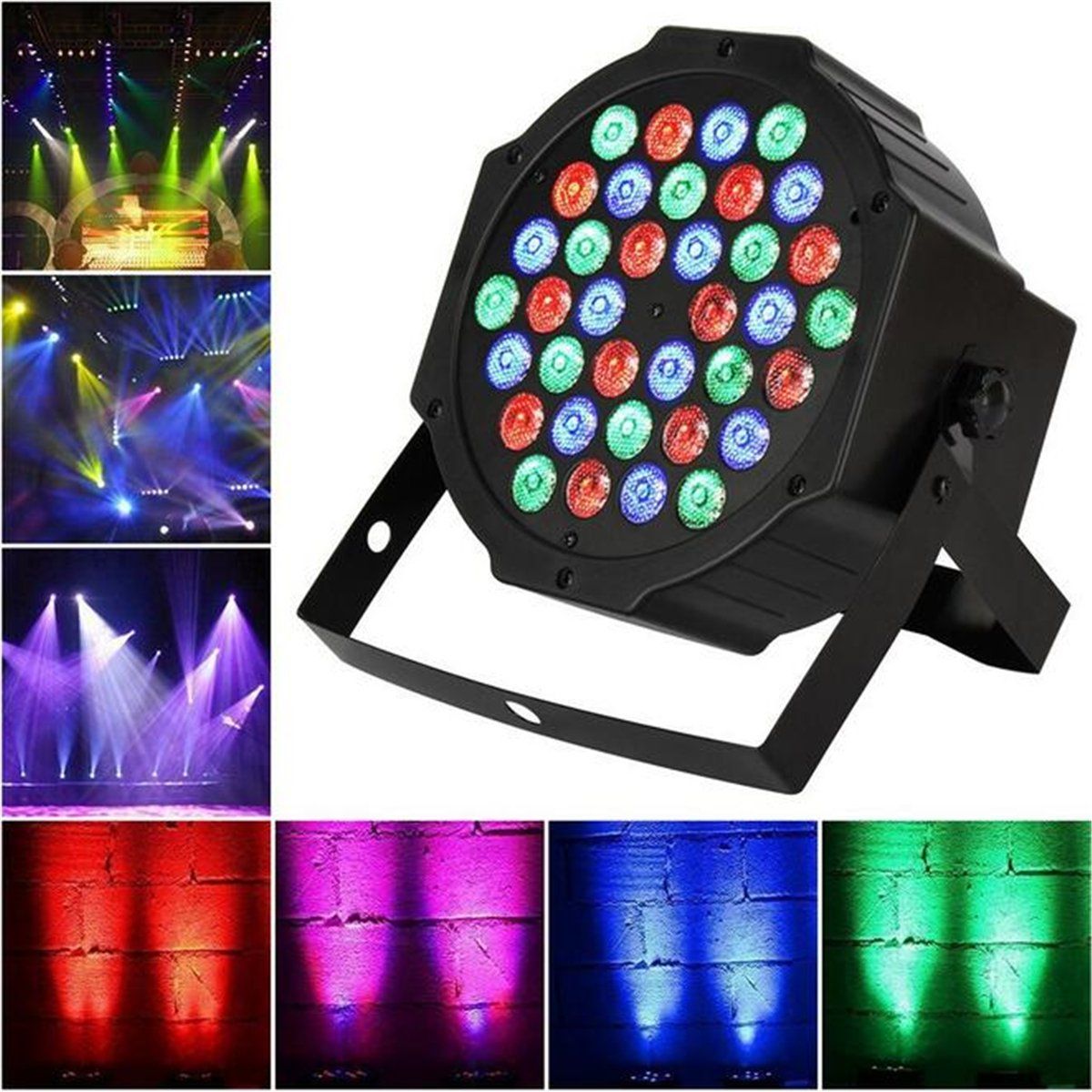 Picture of Sound Active 18 LED Stage Light Mini Party KTV Disco Laser Lamp Wedding Lighting