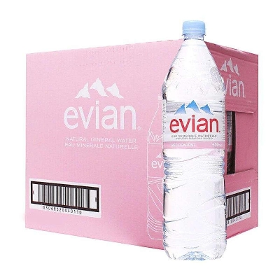 Picture of Evian Natural Mineral Water -1.50 Liter - 12 Picse Bundel Offer From France ,World Famous Water In Evian, France Euromaxx
