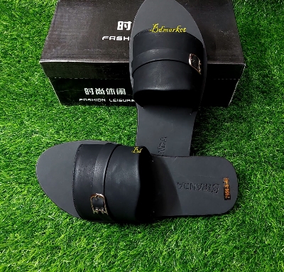 Picture of Stylish Leather Slides Sandal For Men - Sandals For Men - Sandals For Men