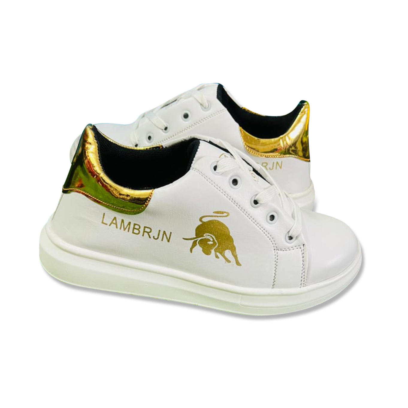 Picture of Running Sports Sneakers White Color Shoes Casual Lace-Up Winter and Summer Men's Shoes - White Shoes