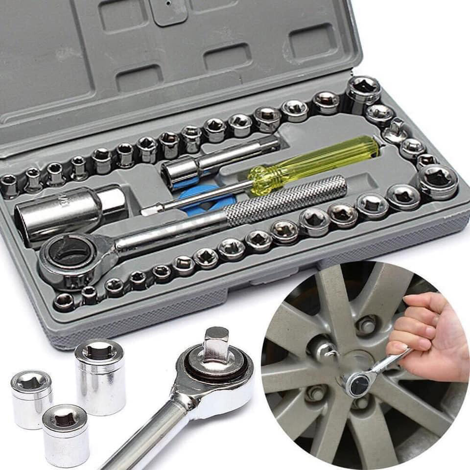 Picture of 40 in 1 Pieces Tool Kit and Screwdriver and Socket Set