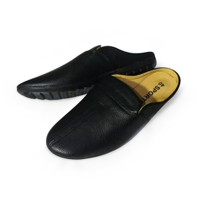 Picture of Punjabi half loafers slip on leather glossy shoes and rubber sool - Loafer
