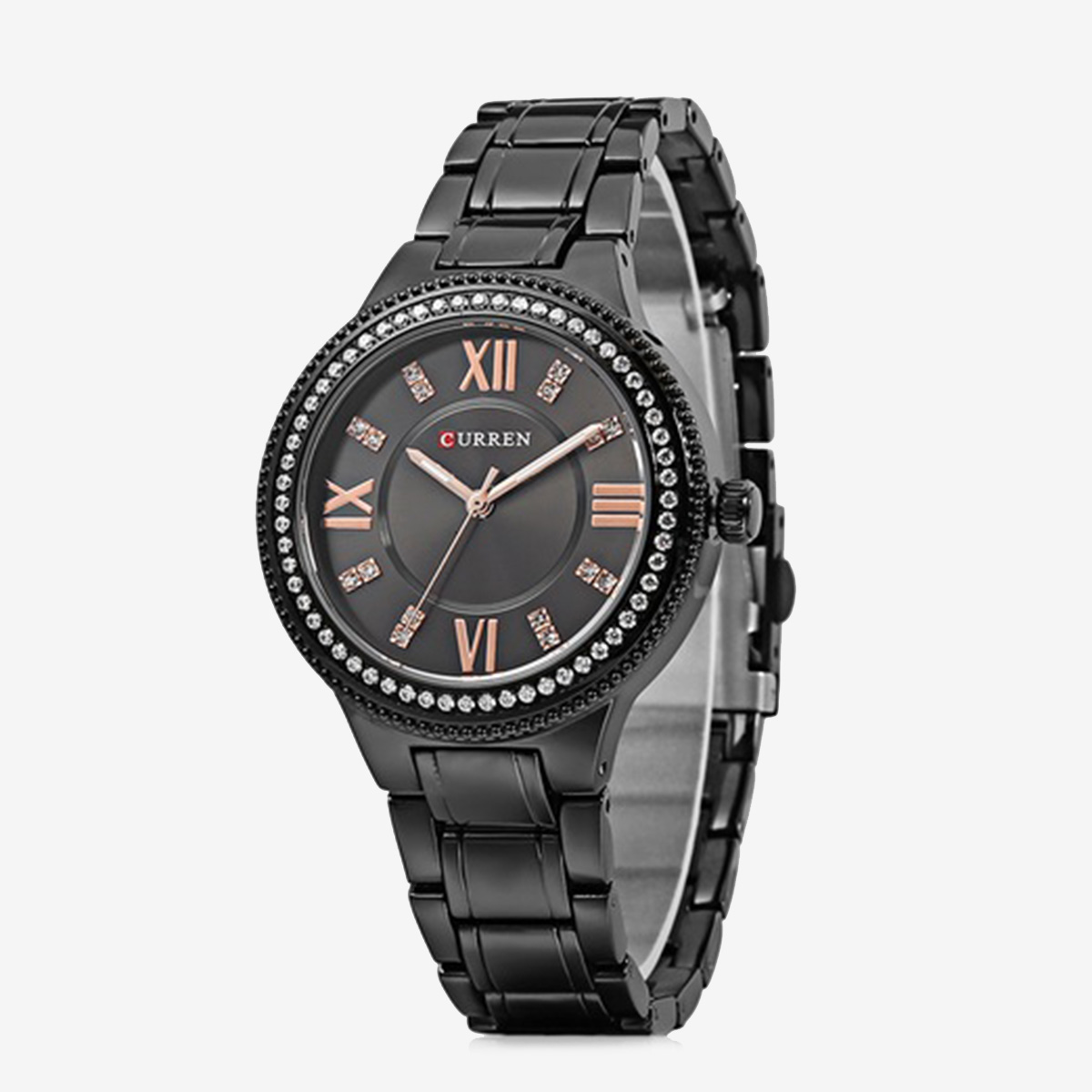 Picture of CURREN 9004 - Stainless Steel Fashionable Analog Watch for Women-Full Black