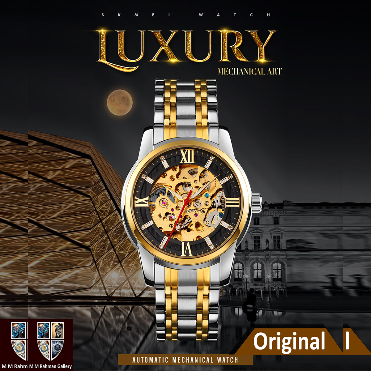 Picture of Skmei 9222 Luxury Design Automatic Mechanical Waterproof Watch for Men