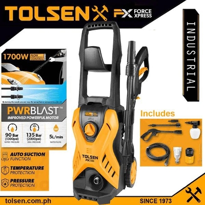 Picture of Tolsen High Pressure Washer 2000PSI w/ Self Priming Function (1700W) PWRBLAST 79589
