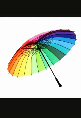 Picture of 24’’ Inch Fashionable Rainbow Umbrella-1p