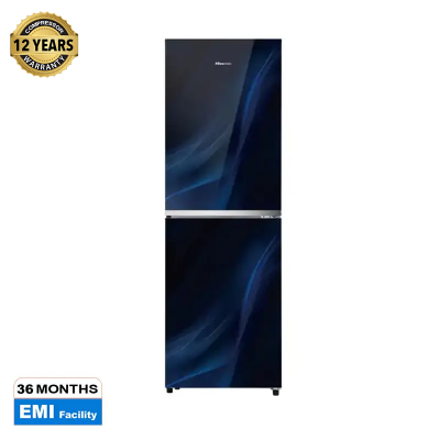 Picture of Hisense 277 Liter Top Mount Glass Door Refrigerator Fusion Blue | RTDG276NAFB/BD3