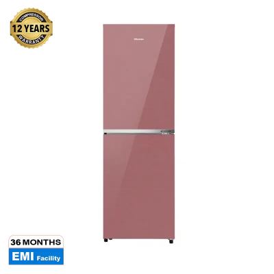 Picture of HISENSE 270 Liter BMF Glass Door Inverter Refrigerator Dark Red | RB1G266NADR/BD3