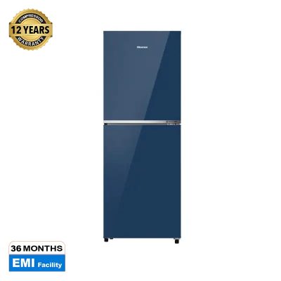 Picture of HISENSE 238 Liter TMF Glass Door Inverter Refrigerator Royal Blue | RT1G236NARB/BD3