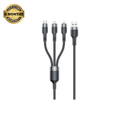 Picture of AWEI CL-975 USB-C / Lightning / Micro USB 3in1 Cable - Black
