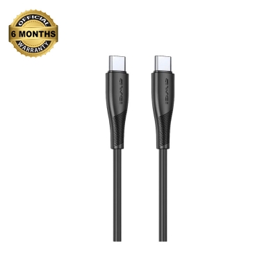 Picture of AWEI CL-182C 60W Type-C to Type-C Fast Charging & Data Sync Cable - Black