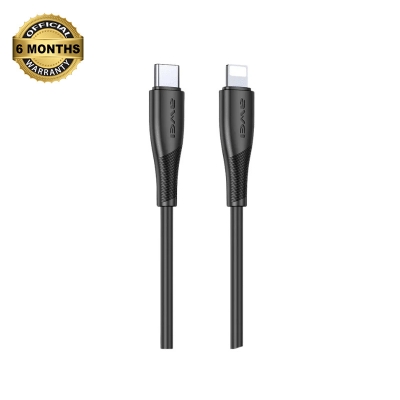 Picture of AWEI CL-182i Type-C to Lightning 27W Fast Charging Cable - Black