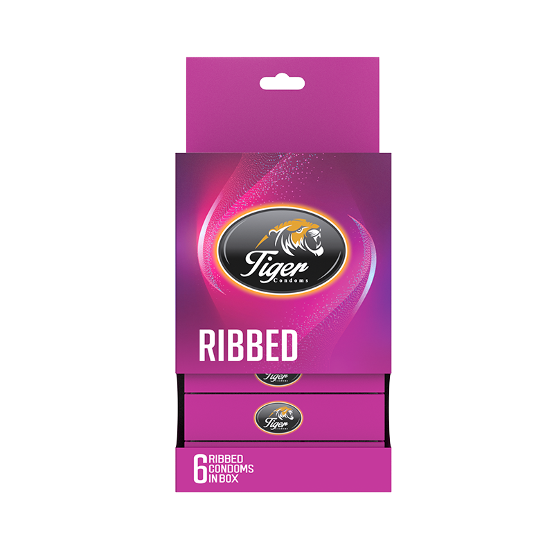 Picture of CONDOM RIBBED-STRAWBERRY FLAVOR (TIGER)(18 PCS)