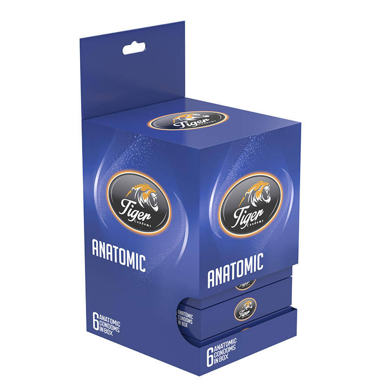 Picture of Tiger Super Dotted RCONDOM-ANATOMIC-ROSE FLAVOR (TIGER) (18 PCS)ose Condoms 36 Pcs for Extra Pleasure 