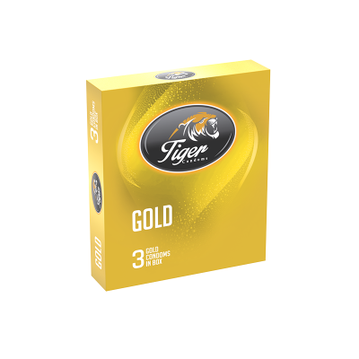 Picture of CONDOM PLAIN-GOLD BANANA FLAVOR (TIGER)(18 PCS)