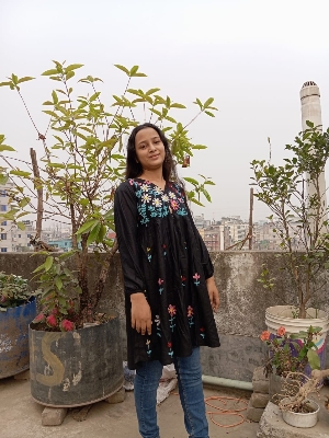 Picture of Stylish Kashmiri Cotton Tops for Women. Stylish Kashmiri Cotton Kashmiri Kurta / Short Kamiz for Women