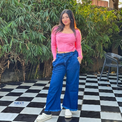 Picture of Stylish Women’s Soft Denim Plazzo Pan