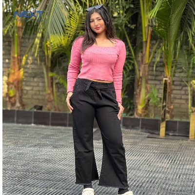 Picture of Stylish Women’s Soft Denim Plazzo Pan