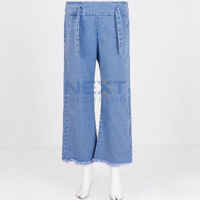 Picture of Stylish Women’s Soft Denim Plazzo Pants