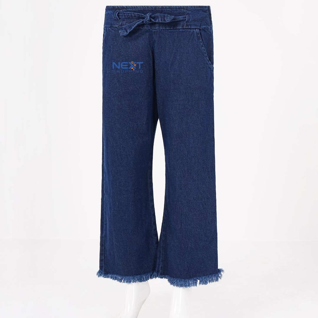 Picture of Stylish Women’s Soft Denim Plazzo Pants