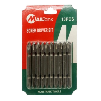 Picture of MAILTANK 10PCS/SET Magnetic Tip CRV-PH2 Screwdriver Bit Screw bit 65mm •BUILDMATE• - Silver