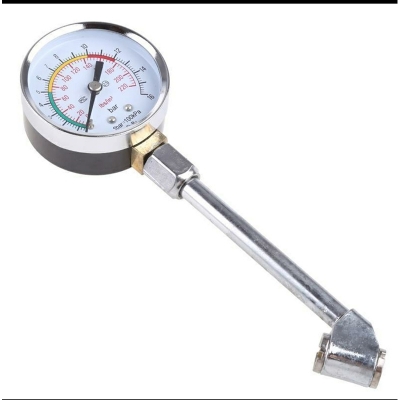 Picture of Universal Tyre Tire Air Pressure Gauge Dial Meter Tester for Car Vehicle - toolify - Silver