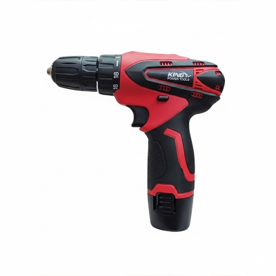 Picture of Cordless Drill Machine 12 V Double Battery (King Brand) - Pink