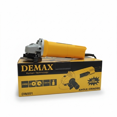 Picture of 🔥 DEMAX 2000W Heavy Duty Angle Grinder | Powerful Metal Cutter Machine 🔥 - Yellow
