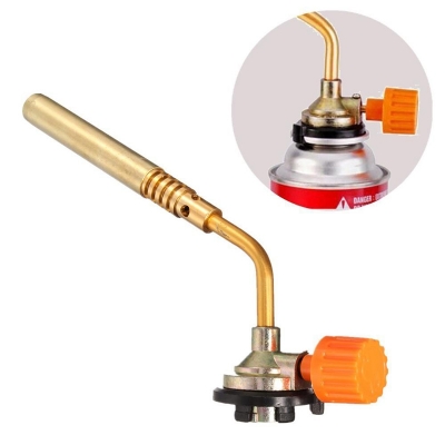 Picture of Gas Torch Blow Torch Gas Torch Butane Propane Burner for Brazing Welding Camping - Gold