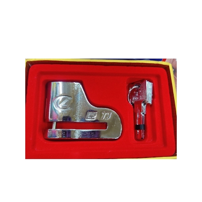 Picture of Chenli Hydraulic Disc Lock For Motorcycle or Bike. Big Size RTR 4V Model 8507 - Silver