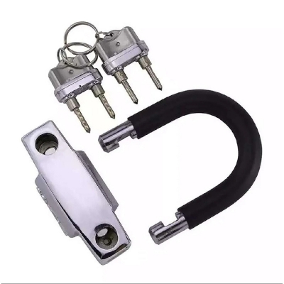 Picture of “Heavy Duty Anti Acid U Type Disc Lock | High Security Bike & Gate Lock” - Black