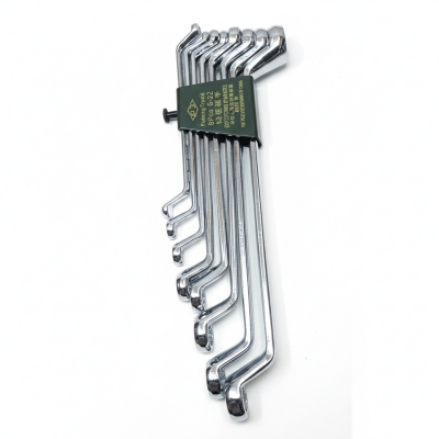 Picture of Combination Ring Spanner 8 pcs set 6-22mm, double offset ring wrench, heavy duty and best quality set FUKUNG Brand Same as picture - Silver
