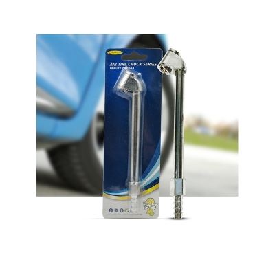 Picture of 1/4" RV Air Chuck Heavy Duty Dual Head Tire Chuck Quick Plug for Inflator Gauge Compressor Accessories for Car Truck Bicycle mot - Silver